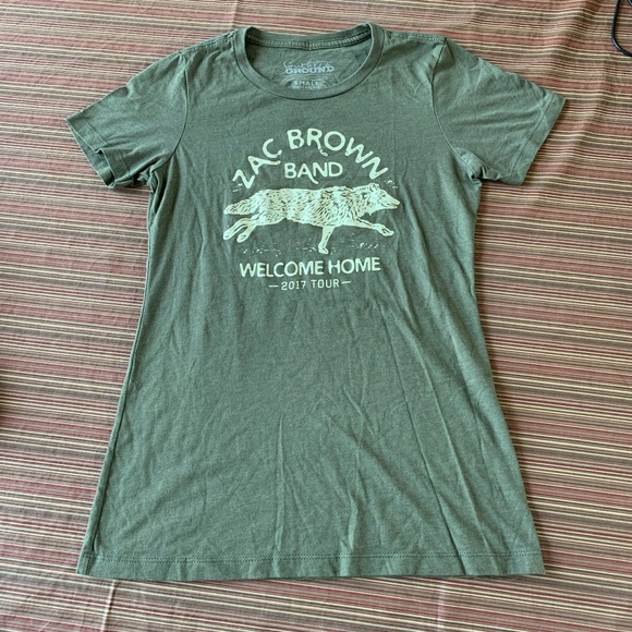 ZAC BROWN BAND WELCOME HOME 2017 TOUR SIZE SMALL green - Picture 7 of 10